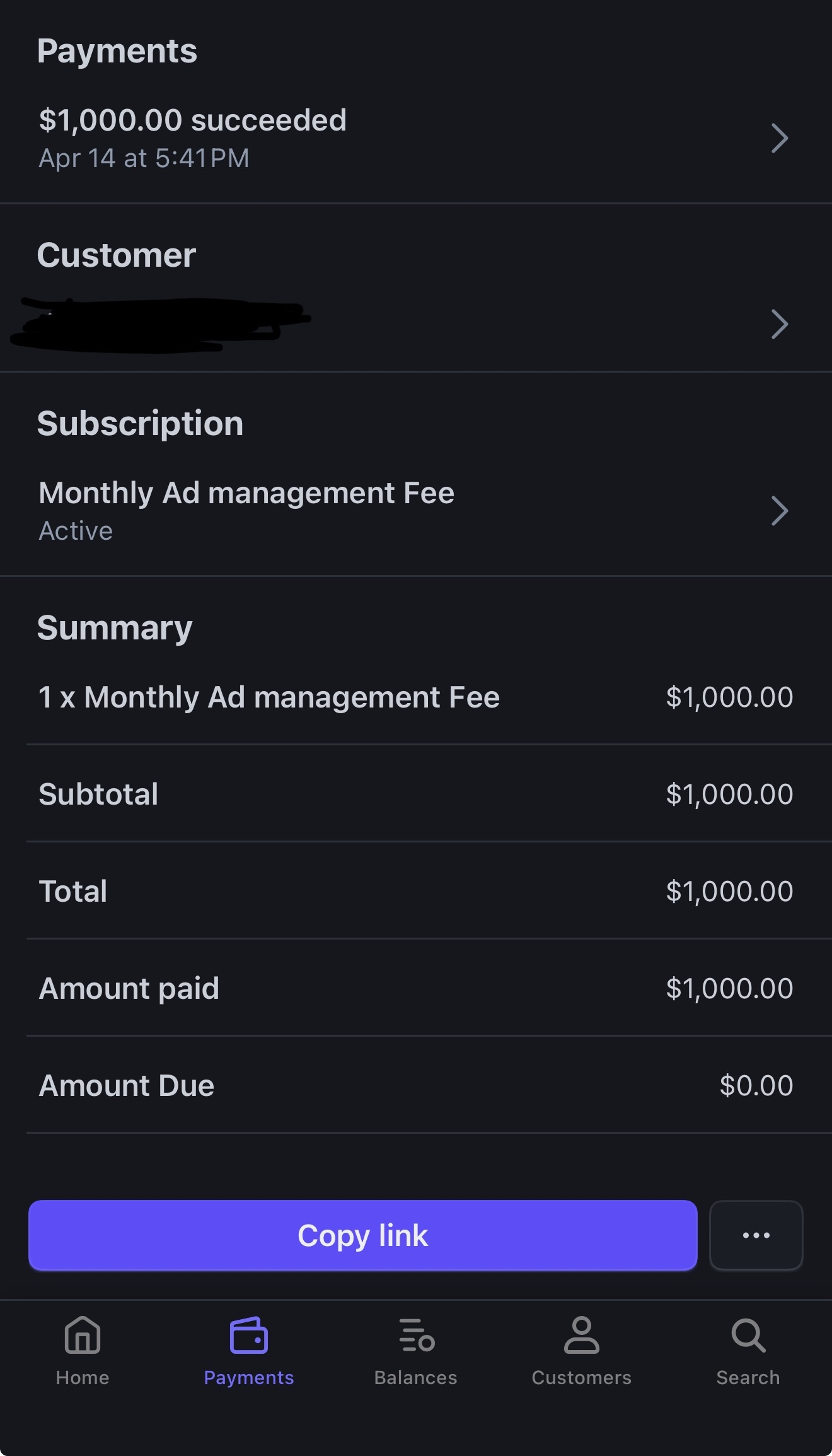 Preston ONeil — Extra $1,000 per month recurring payment